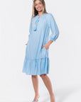 Clio Dress 40" (Light Blue) - Dress - Yakira Bella