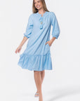 Clio Dress 40" (Light Blue) - Dress - Yakira Bella