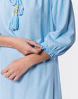 Clio Dress 40" (Light Blue) - Dress - Yakira Bella
