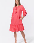Clio Dress 40" (Pink) - Dress - Yakira Bella