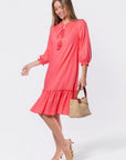 Clio Dress 40" (Pink) - Dress - Yakira Bella
