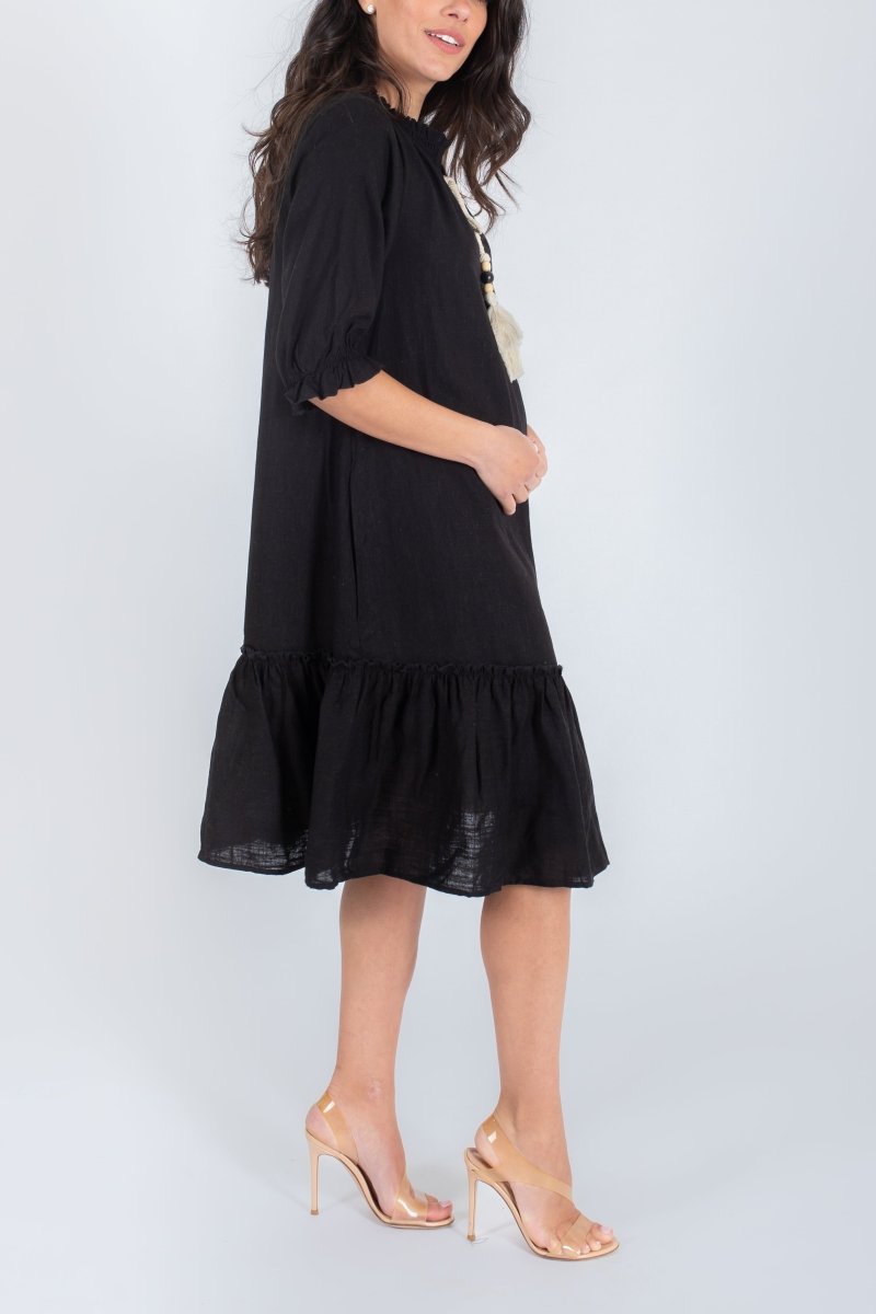 CLIO DRESS (BLACK) 37.5" - Dress - Yakira Bella