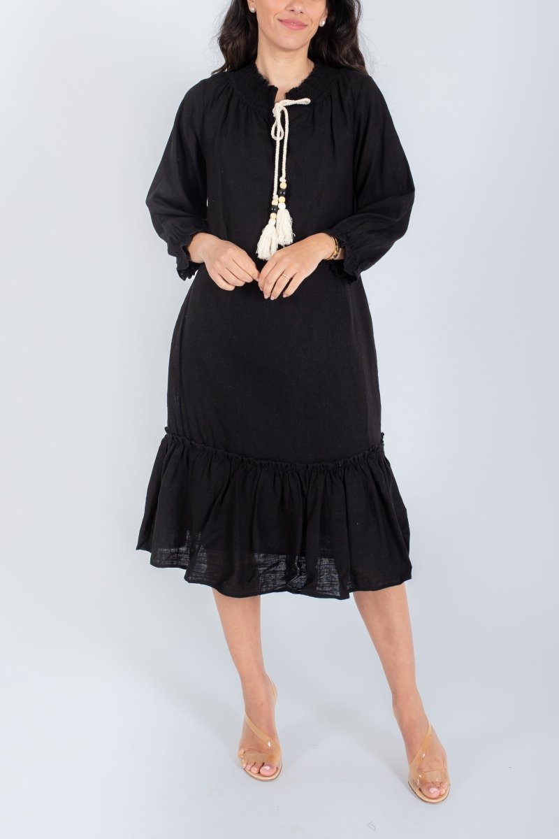 CLIO DRESS (BLACK) 40" - Dress - Yakira Bella