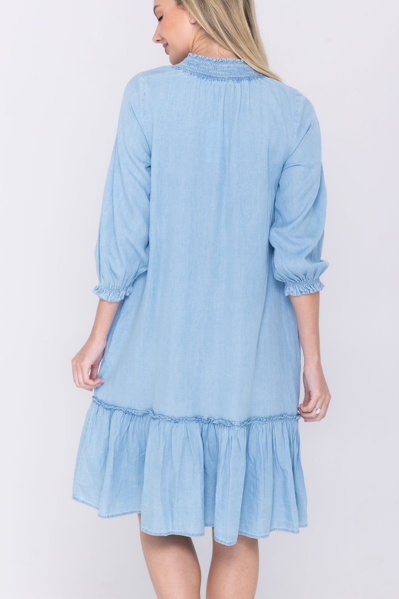 CLIO DRESS (CHAMBRAY) 40" - Dress - Yakira Bella