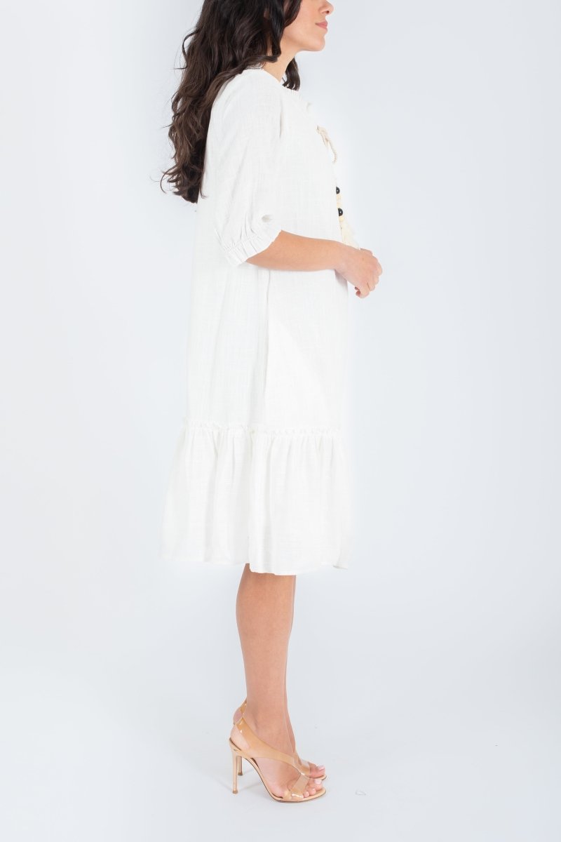 CLIO DRESS (WHITE) 37.5" - Dress - Yakira Bella