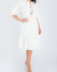 CLIO DRESS (WHITE) 37.5" - Dress - Yakira Bella