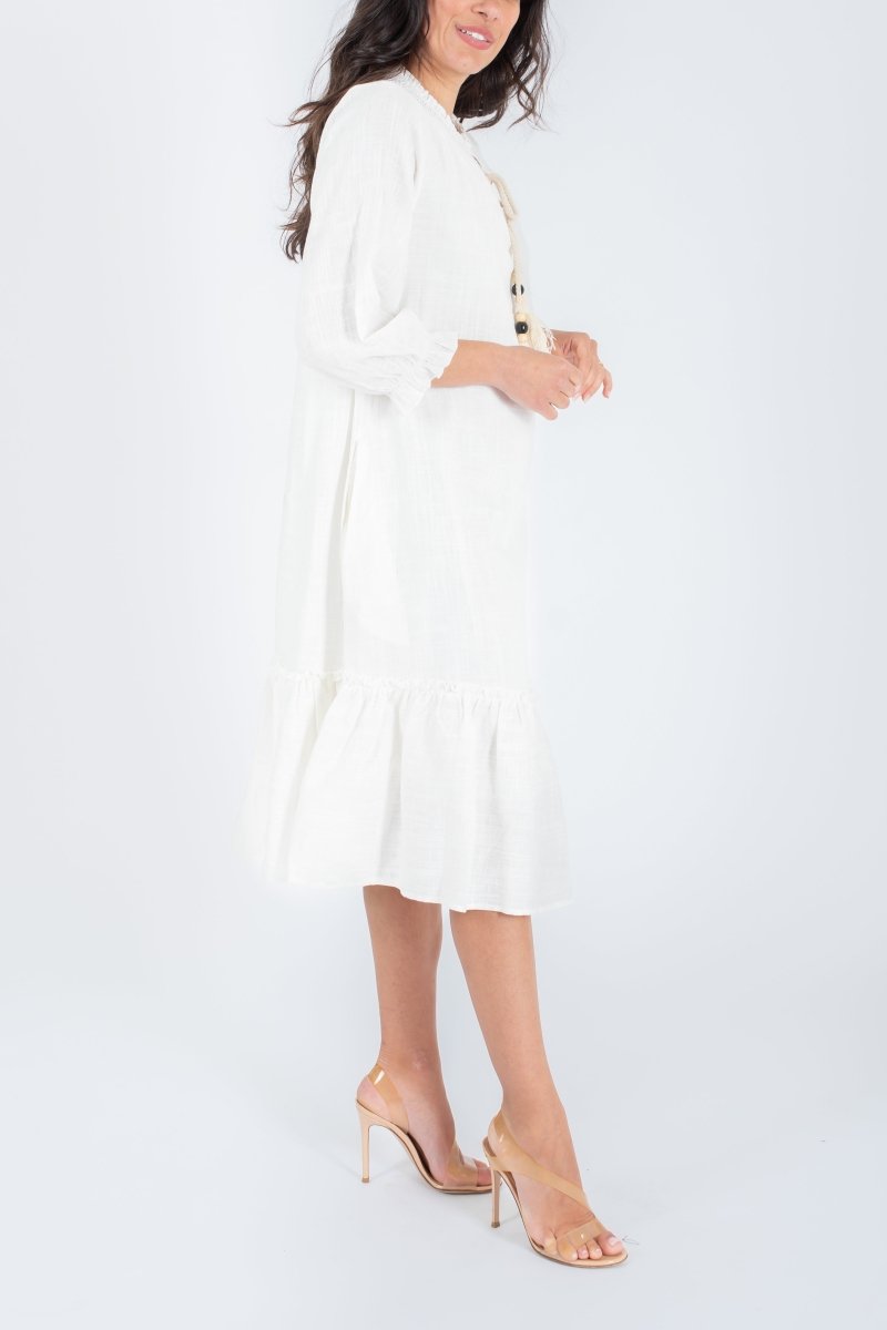 CLIO DRESS (WHITE) 40" - Dress - Yakira Bella