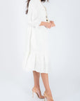 CLIO DRESS (WHITE) 40" - Dress - Yakira Bella