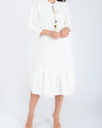 CLIO DRESS (WHITE) 40" - Dress - Yakira Bella