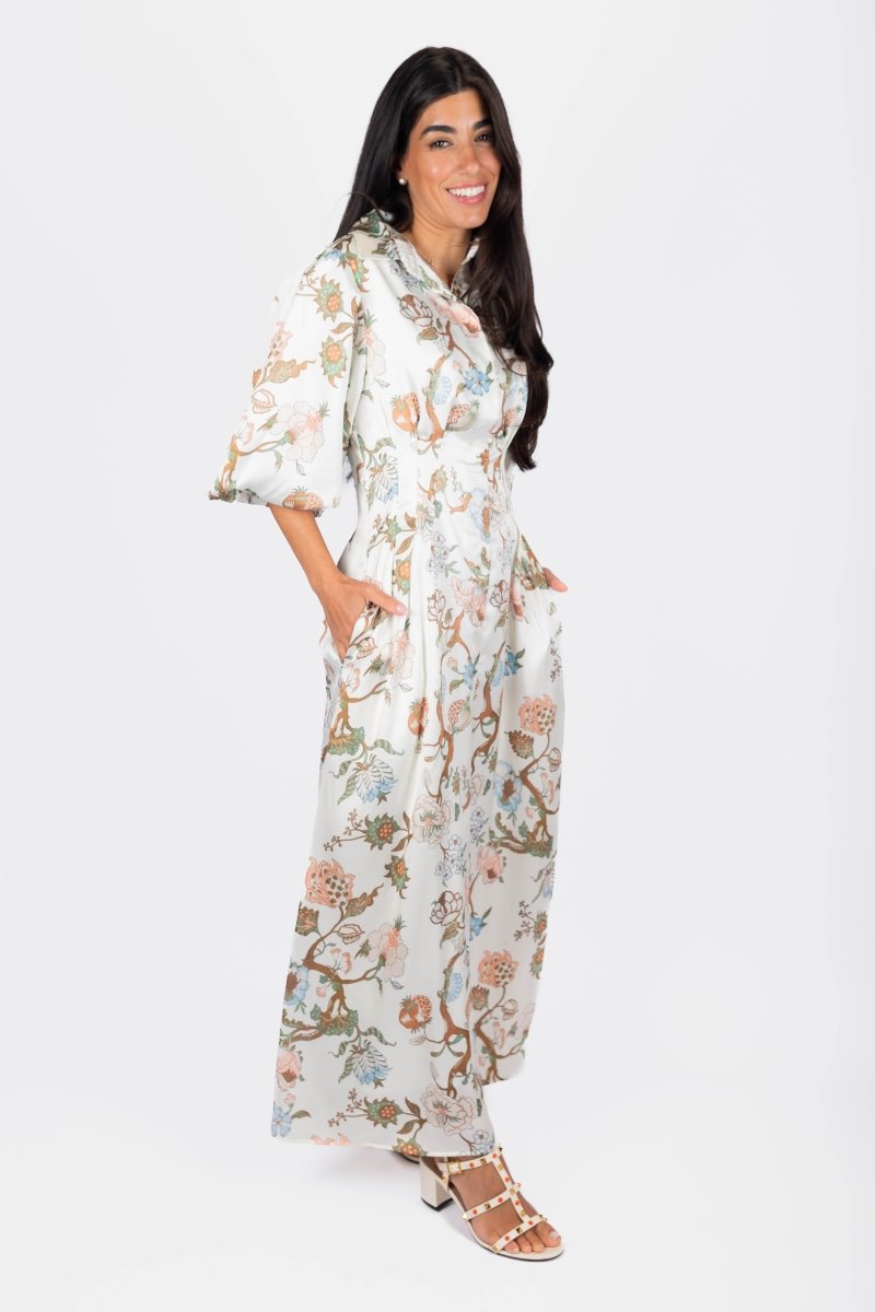 Colette Dress (Ivory Pattern) - Dress - Yakira Bella