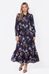 Connie Dress (Black Flower)