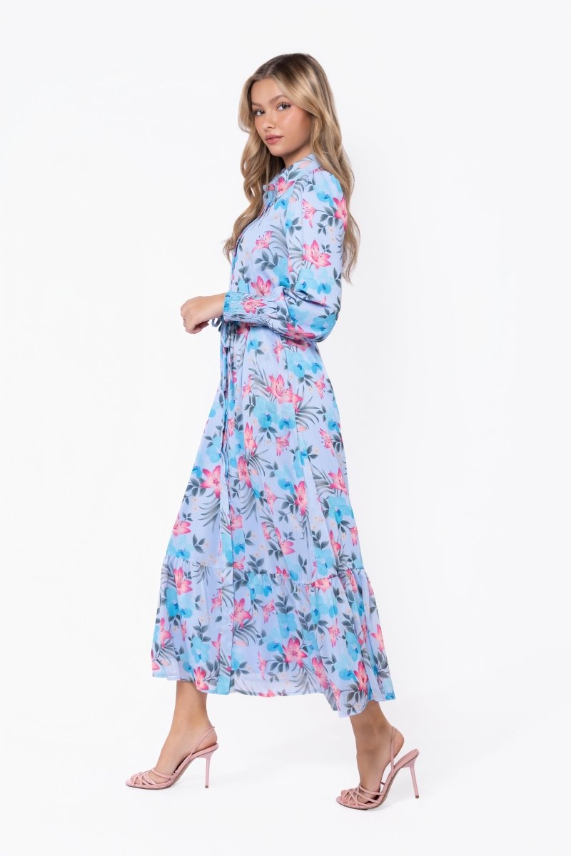 Connie Dress (Blue Ground) - Dress - Yakira Bella