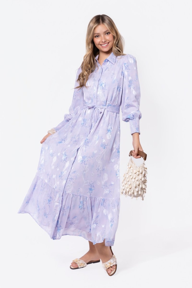 Connie Dress (Blue/White) - Dress - Yakira Bella
