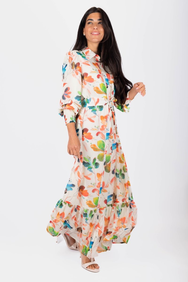 Connie Dress (Ivory Ground) - Dress - Yakira Bella