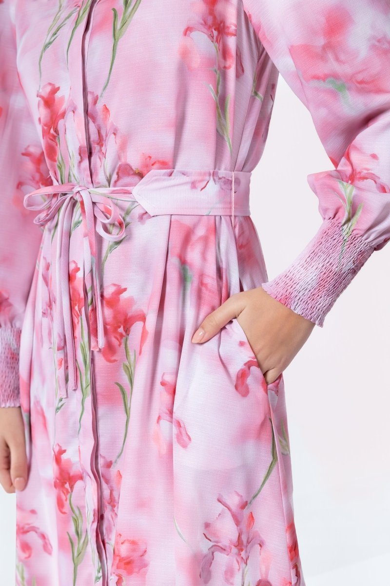 Connie Dress (Pink Flower) – Yakira Bella
