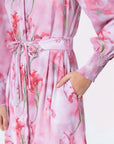 Connie Dress (Pink Flower) - Dress - Yakira Bella