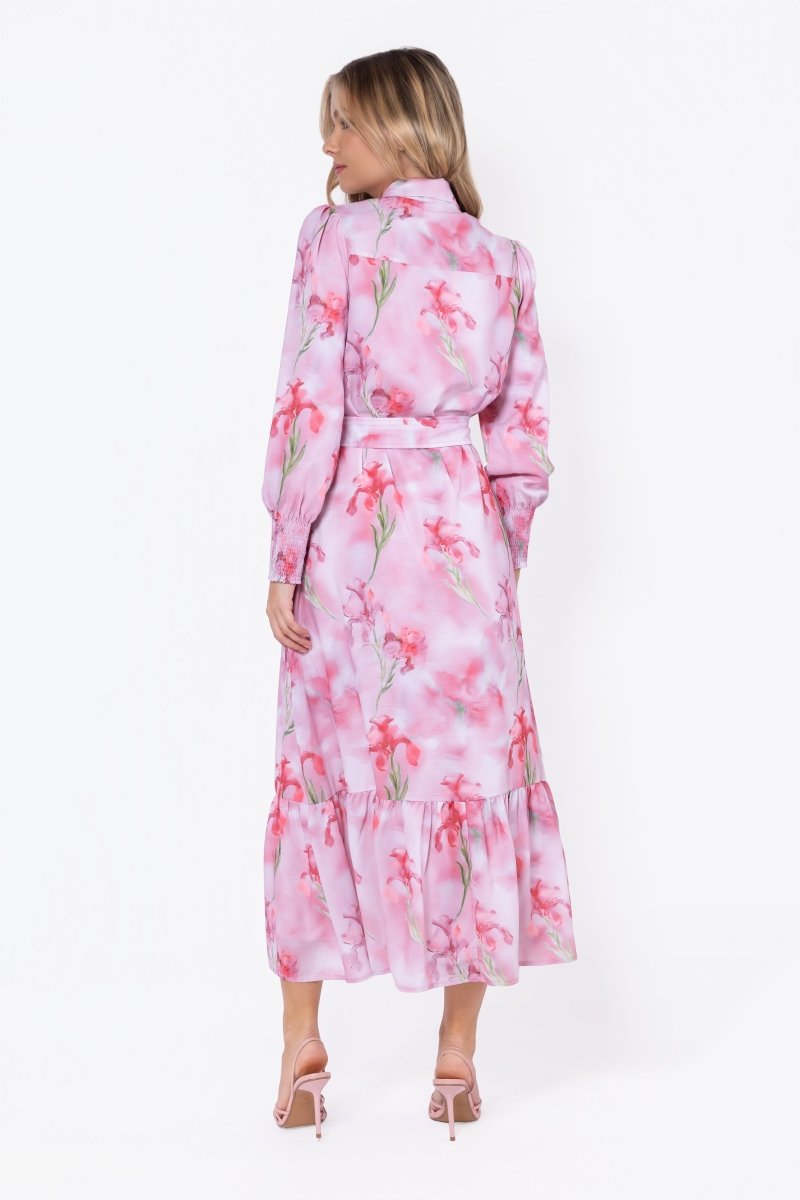 Connie Dress (Pink Flower) - Dress - Yakira Bella