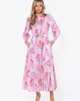 Connie Dress (Pink Flower) - Dress - Yakira Bella