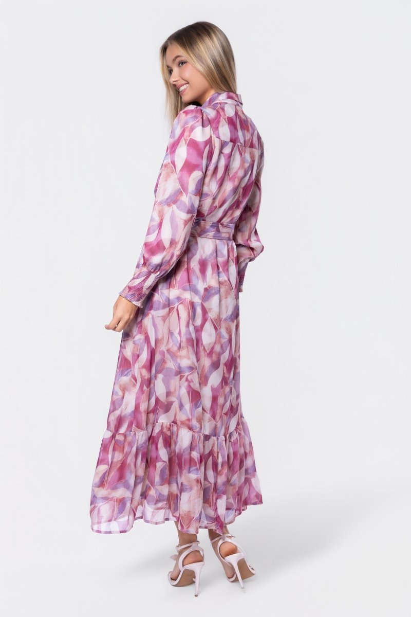 Connie Dress (Purple Pattern) - Dress - Yakira Bella