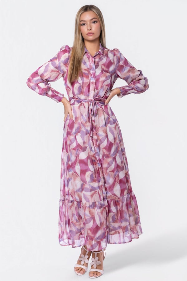 Connie Dress (Purple Pattern) - Dress - Yakira Bella