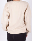 CREWNECK SWEATSHIRT (BEIGE) - Top - Yakira Bella