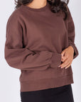 CREWNECK SWEATSHIRT (DARK BROWN) - Top - Yakira Bella