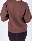 CREWNECK SWEATSHIRT (DARK BROWN) - Top - Yakira Bella