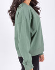 CREWNECK SWEATSHIRT (Green) - Top - Yakira Bella