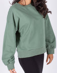 CREWNECK SWEATSHIRT (Green) - Top - Yakira Bella