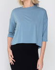 CROPPED TEE (BLUE) - Top - Yakira Bella