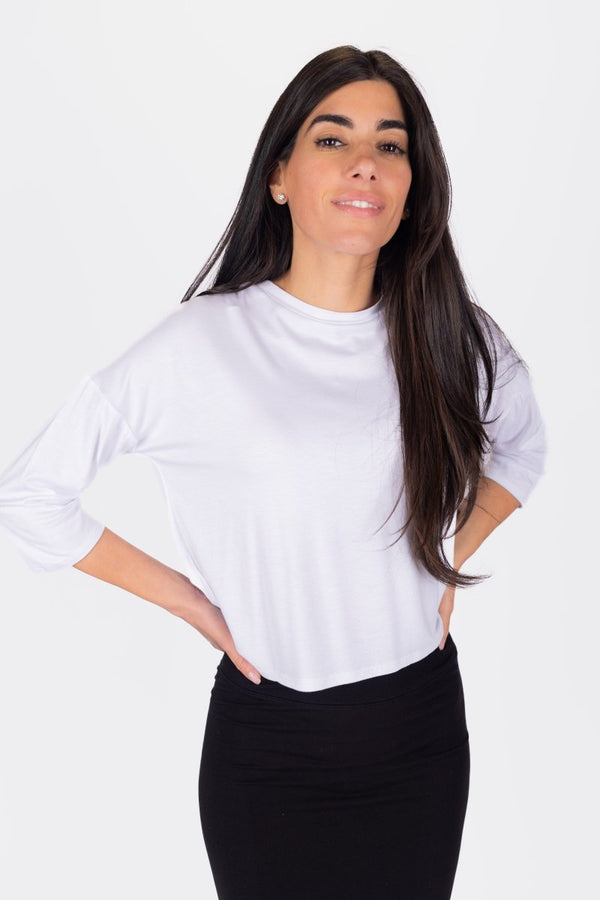 CROPPED TEE (PURE WHITE) - Top - Yakira Bella