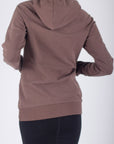 CROSSOVER HEM HOODIE (BROWN) - Top - Yakira Bella