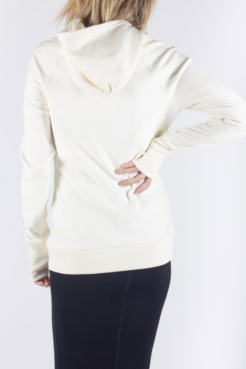 CROSSOVER HEM HOODIE (IVORY) - Top - Yakira Bella