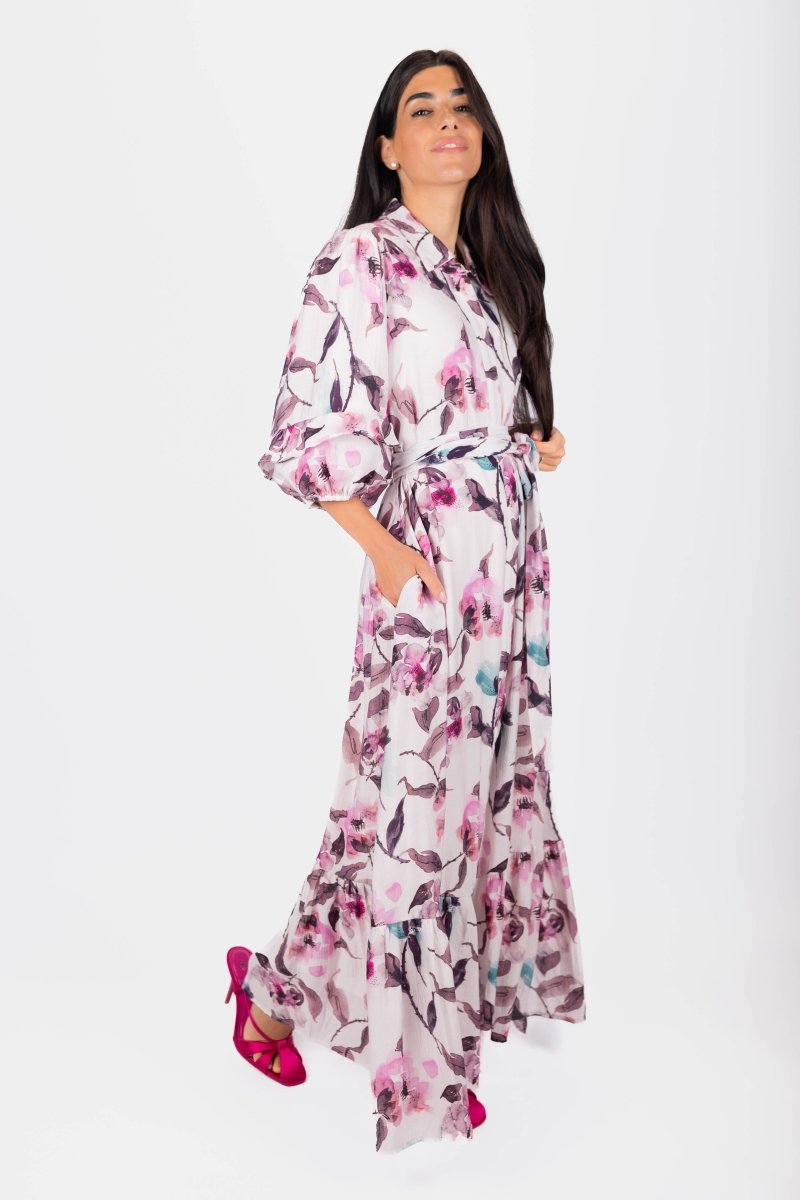 Cynthia Dress 53" (Purple) - Dress - Yakira Bella