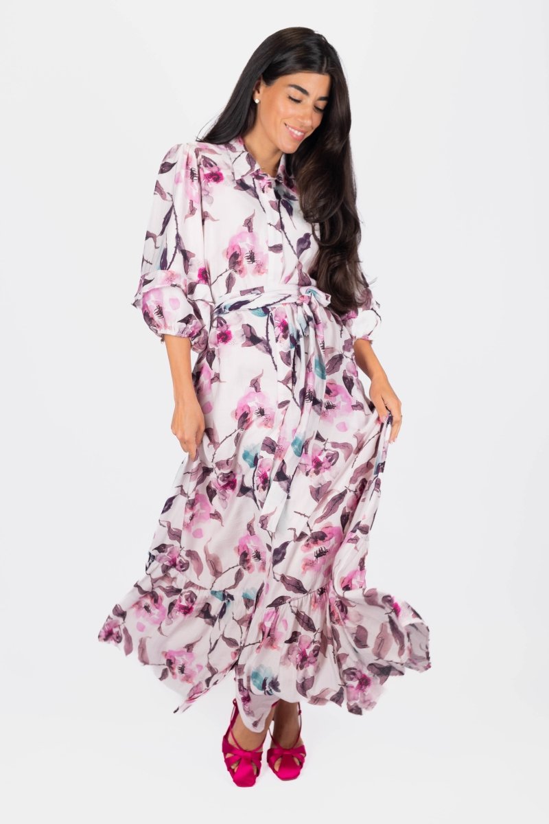 Cynthia Dress 53" (Purple) - Dress - Yakira Bella