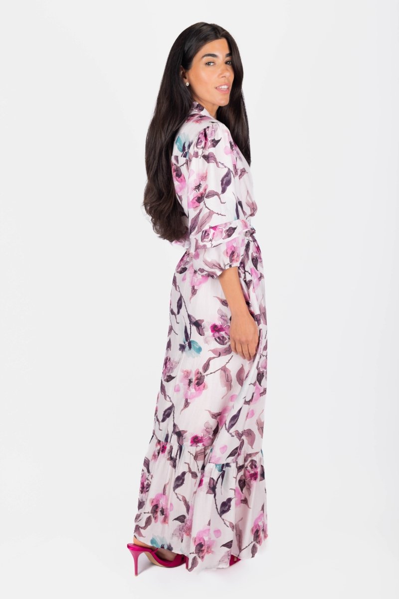 Cynthia Dress 53&quot; (Purple) - Dress - Yakira Bella