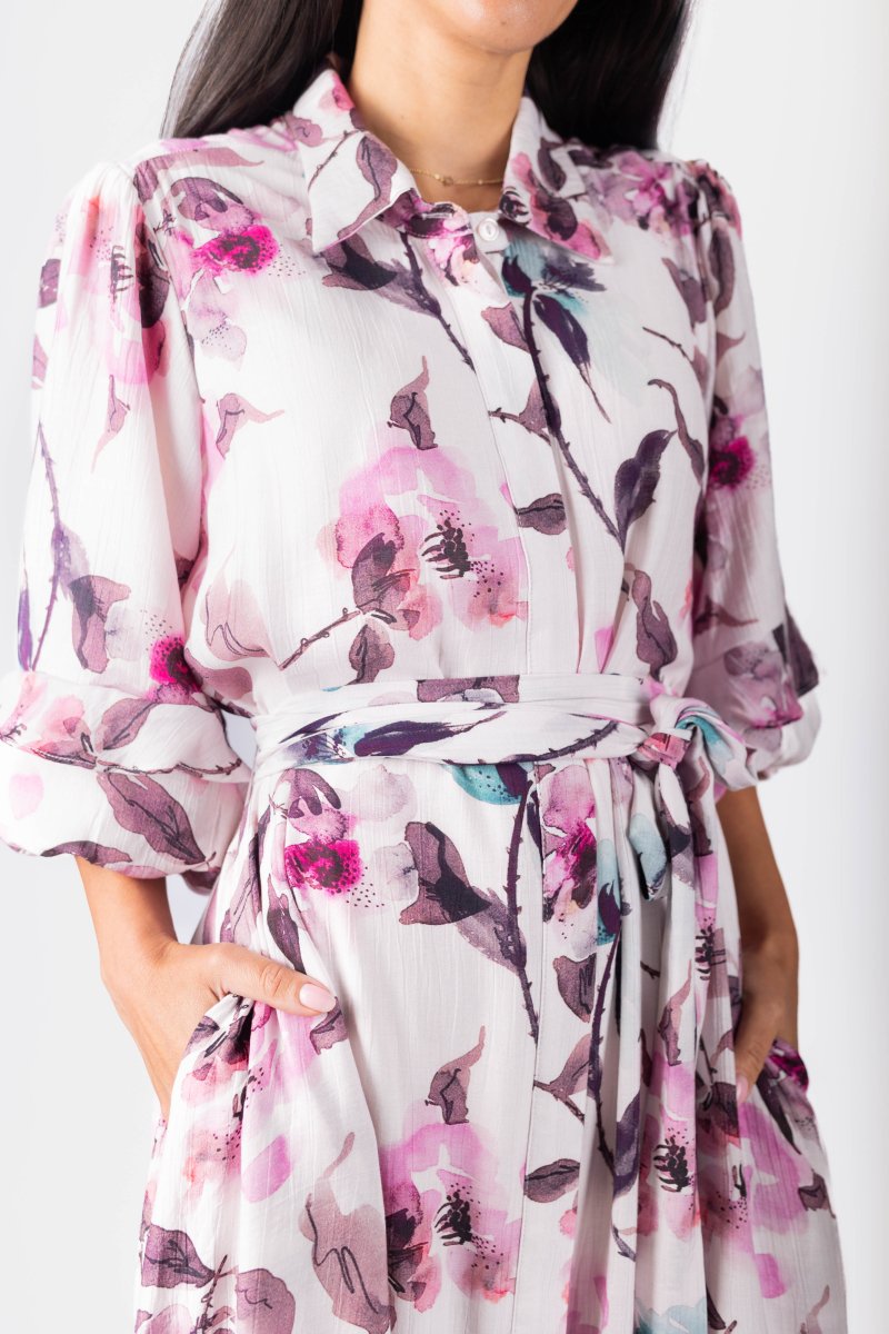Cynthia Dress 53&quot; (Purple) - Dress - Yakira Bella