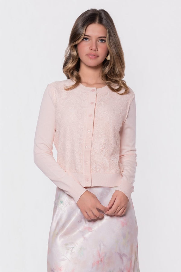 Dahlia Cardigan (Light Pink) - Top - Yakira Bella