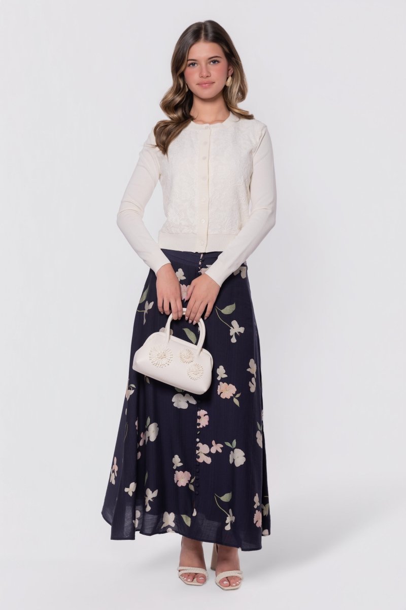 Dahlia Cardigan (White) - Top - Yakira Bella