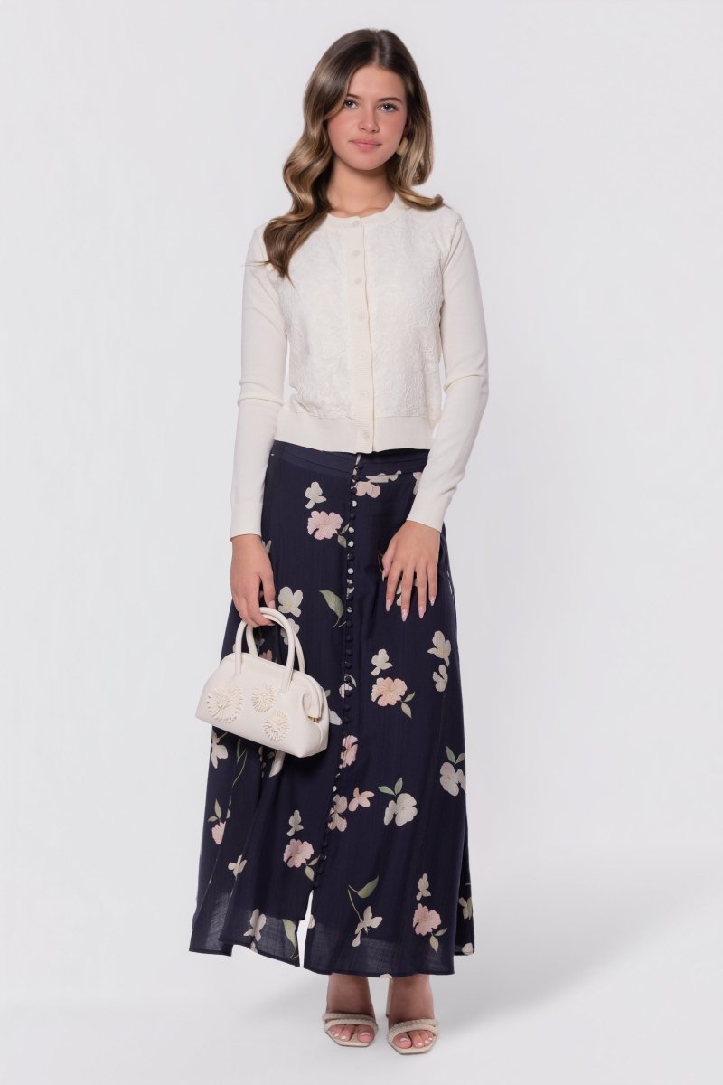 Dahlia Cardigan (White) - Top - Yakira Bella