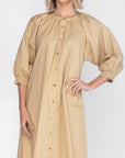 DAHLIA DRESS (KHAKI) 38" - Dress - Yakira Bella