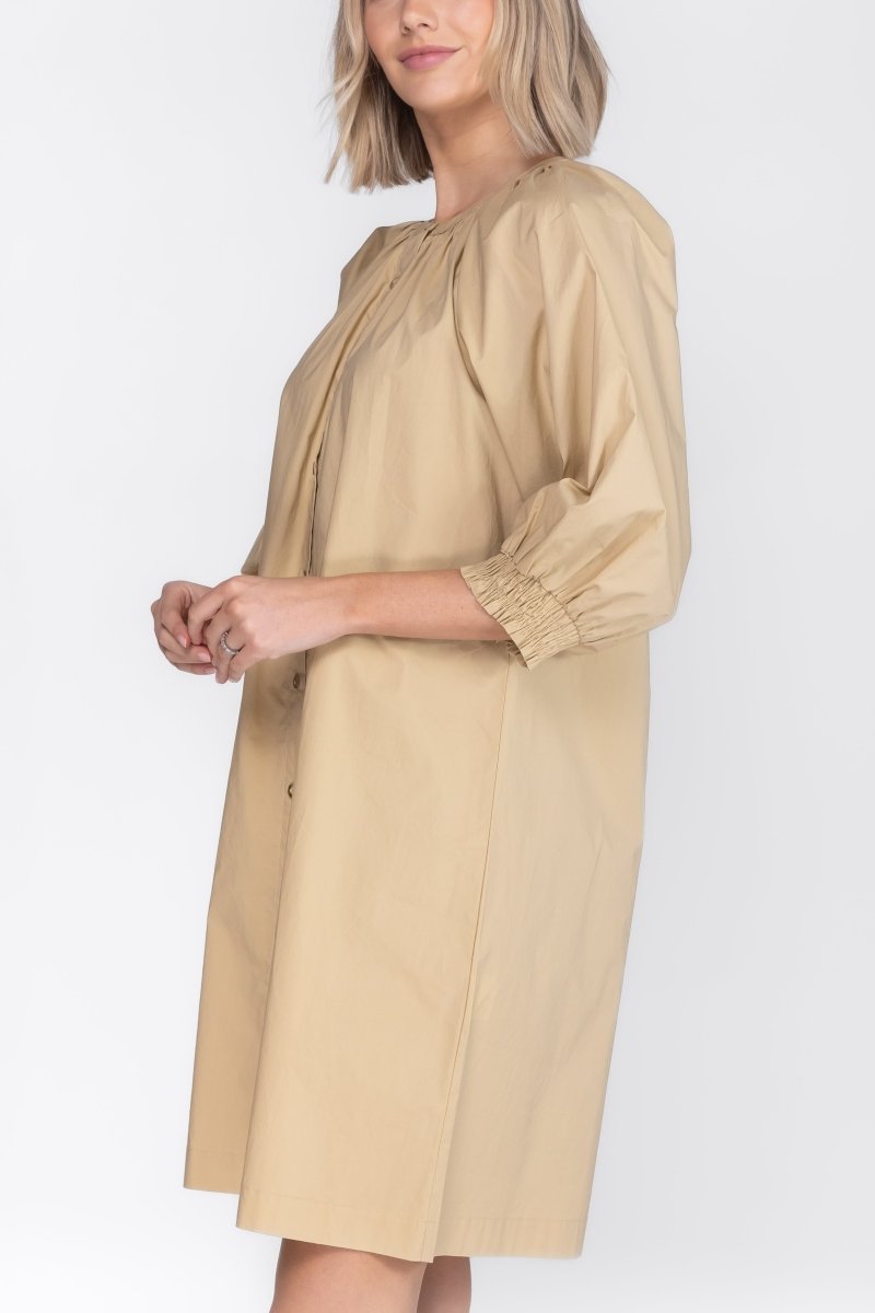 DAHLIA DRESS (KHAKI) 38" - Dress - Yakira Bella