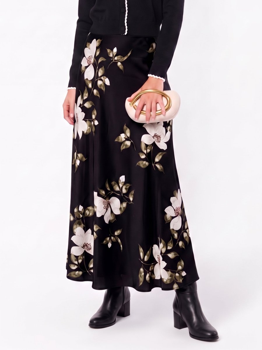 Dakota Skirt (Black Green) - Skirt - Yakira Bella