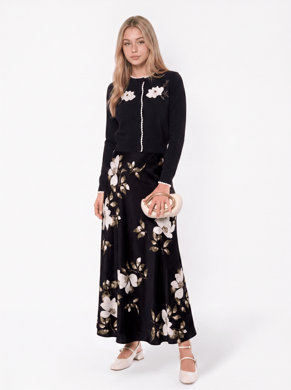 Dakota Skirt (Black Green) - Skirt - Yakira Bella