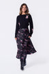 Dakota Skirt (Black Pink Flower)