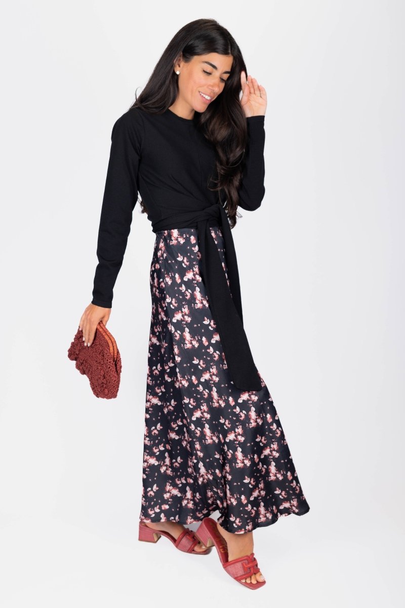 Dakota Skirt (Black/Red) - Skirt - Yakira Bella