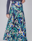 DAKOTA SKIRT (BLUE PATTERN/PINK) - Skirt - Yakira Bella