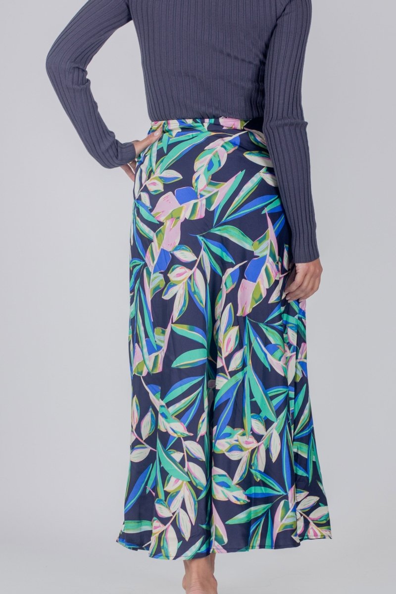 DAKOTA SKIRT (BLUE PATTERN/PINK) - Skirt - Yakira Bella