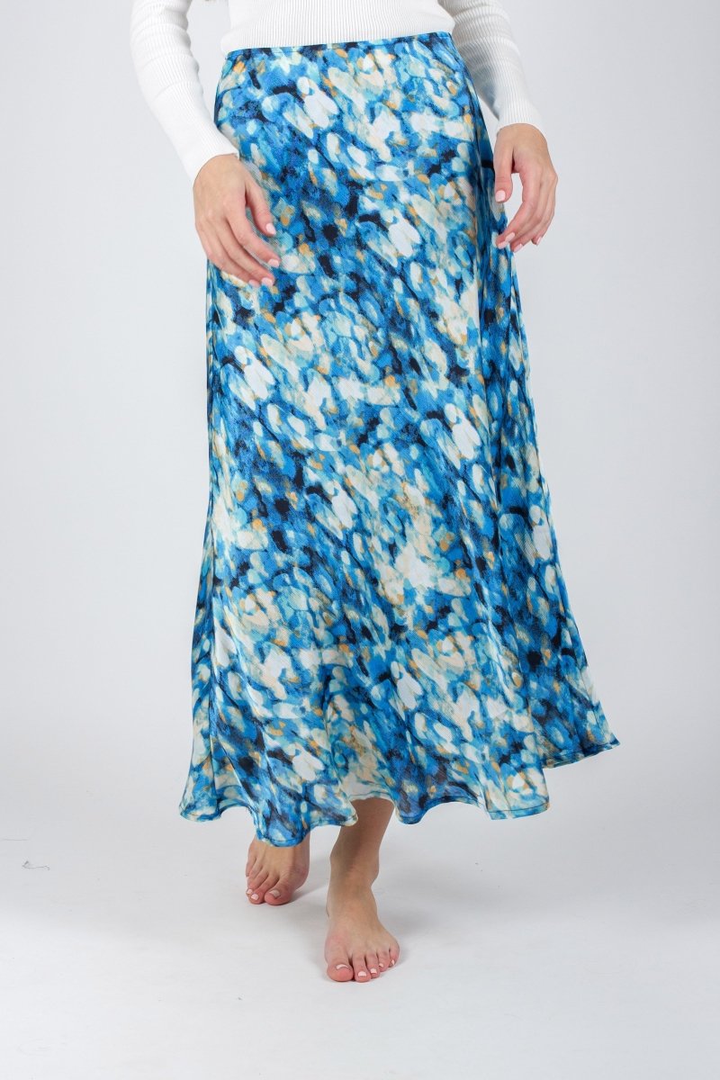 DAKOTA SKIRT (BLUE/WHITE) - Skirt - Yakira Bella