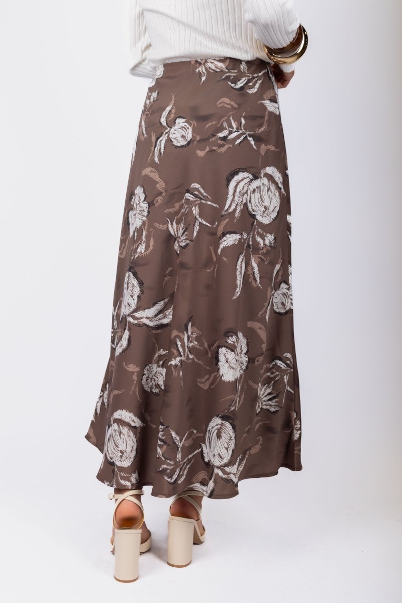 Dakota Skirt (Brown) - Skirt - Yakira Bella